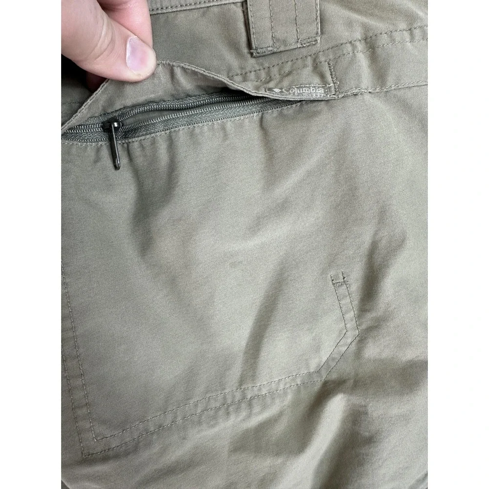 Columbia Pants Mens 36x32 Khaki Omni-Shield Hiking Outdoor Trail Nylon Blend Men